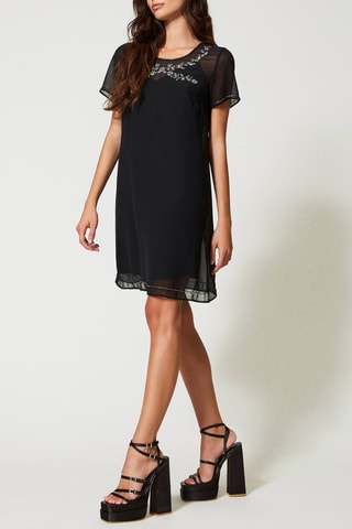 Vestido recto - Negro