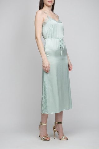 Vestido midi - Azul verdoso