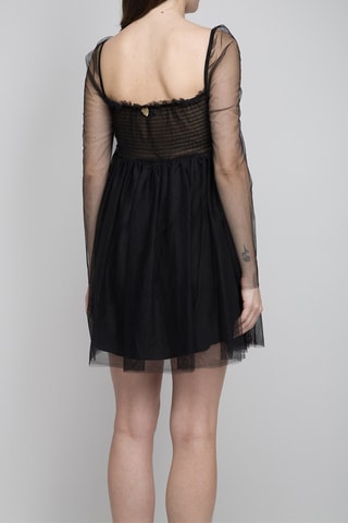 Vestido evasé - Negro