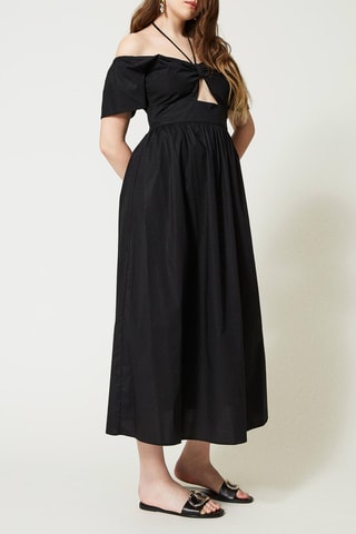 Vestido midi - Negro