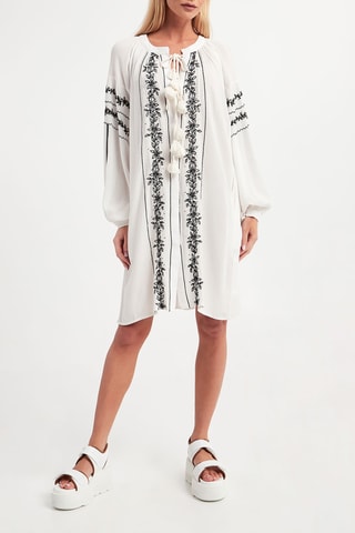 Vestido recto - Blanco