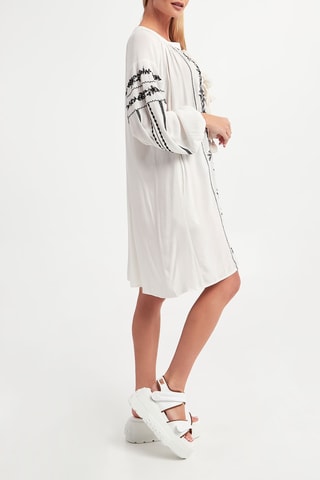 Vestido recto - Blanco