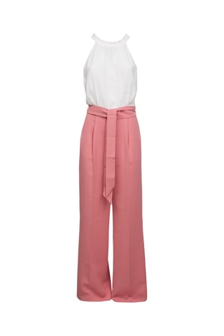 Mono efecto doble prenda - Rosa y blanco