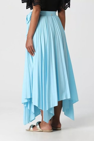 Falda plisada - Azul