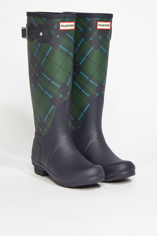 Regenlaarzen - marineblauw en groen