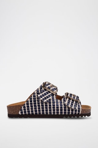 Muiltjes - Marineblauw en Wit