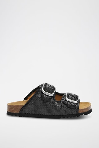 Leren Muiltjes - Zwart