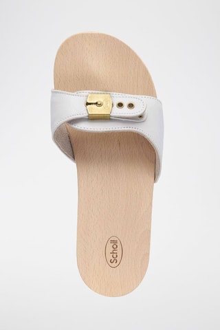 Leren Muiltjes met Hak - Wit