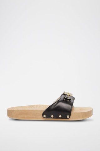 Leren Muiltjes - Zwart