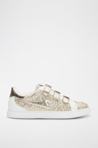 Sneakers Tracy - Goudkleurig en wit