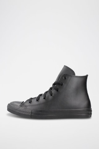 Hoge Leren Sneakers - Zwart