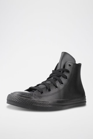 Hoge Leren Sneakers - Zwart