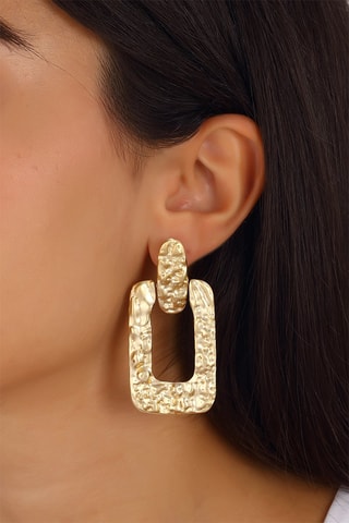 Pendientes bañados en oro fino