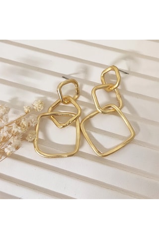 Pendientes bañados en oro fino