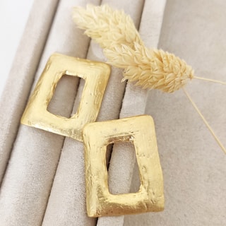 Pendientes - Latón chapado en oro