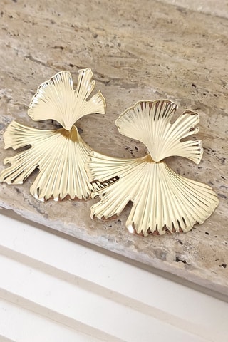 Pendientes bañados en oro fino amarillo