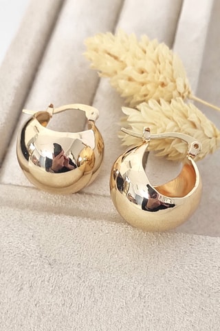 Pendientes bañados en oro fino