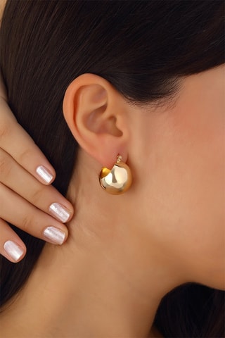 Pendientes bañados en oro fino