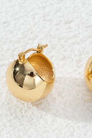 Pendientes bañados en oro fino