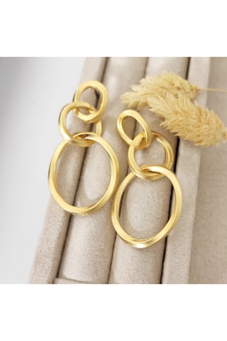 Pendientes bañados en oro fino