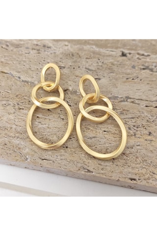 Pendientes bañados en oro fino