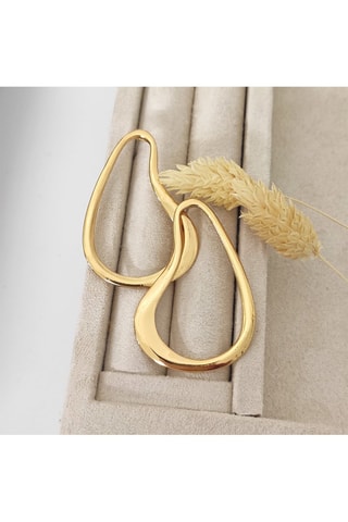 Pendientes bañados en oro fino