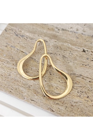 Pendientes bañados en oro fino