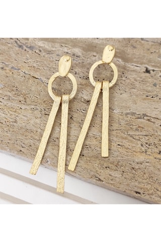 Pendientes bañados en oro fino