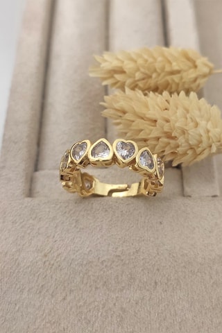 Anillo bañado en oro fino amarillo - Circones