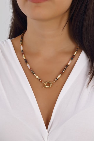 Collar bañado en oro fino - Variscitas