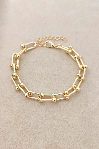 Pulsera bañada en oro fino