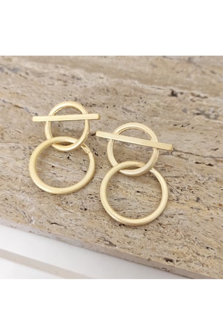 Pendientes bañados en oro fino