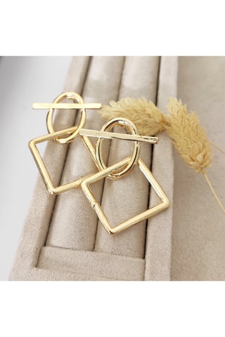 Pendientes bañados en oro fino