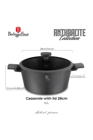 Pentola Antracite - 28 cm - 6,1 l