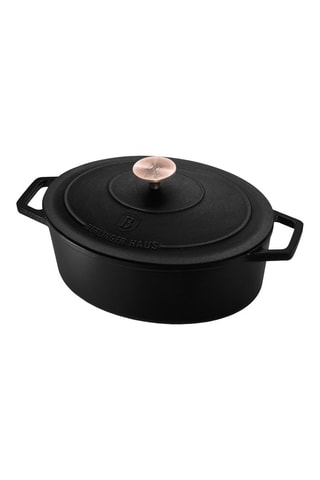 Cocotte ovalada 2 en 1 de metal fundido esmaltado Strong Mold Seria - 30 cm - 4,65 l