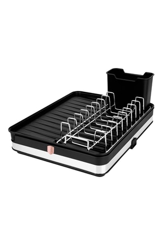 Scolapiatti in acciaio inox Black Rose - 36,6 x 29,8 x 13 cm