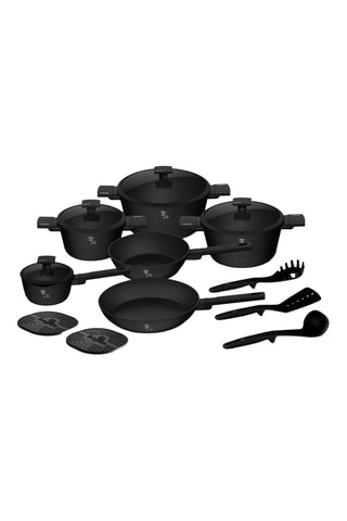 Batería de cocina Matte Black - 15 piezas