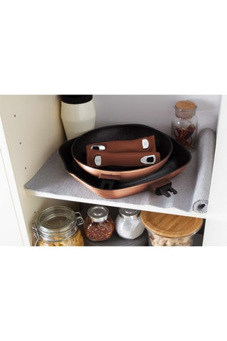 Batteria di pentole rivestimento in marmo Metallic Line Rose Gold Edition - 5 prodotti