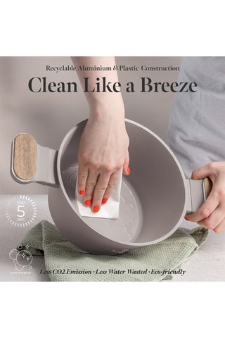 Batería de cocina Taupe Nordic – 10 piezas