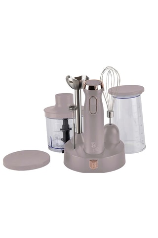 Batidora de acero inoxidable con 6 accesorios