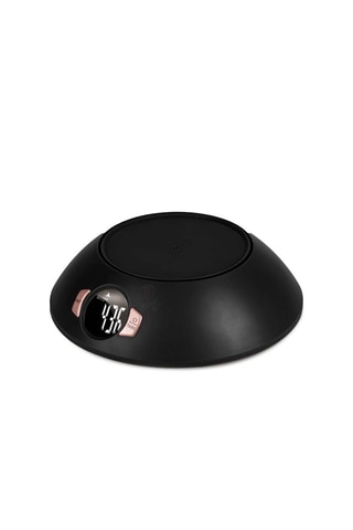 Báscula de cocina con bol - Negro y rosa dorado