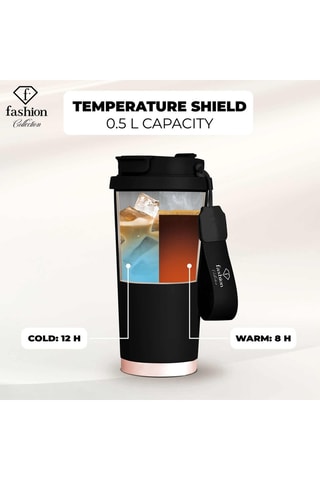 Travel mug in acciaio inossidabile 18/10  - 0,5 l