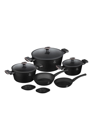 Batería de cocina Matte Black - 10 piezas