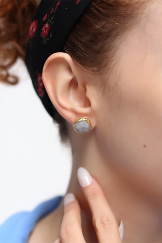 Dormilonas bañada en oro fino amarillo - Piedras de luna