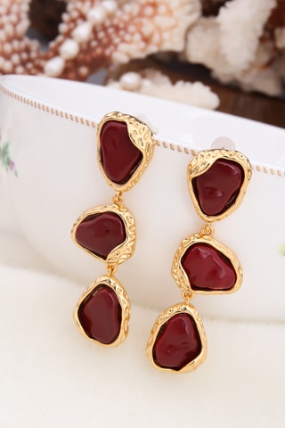 Pendientes largos - Ágatas