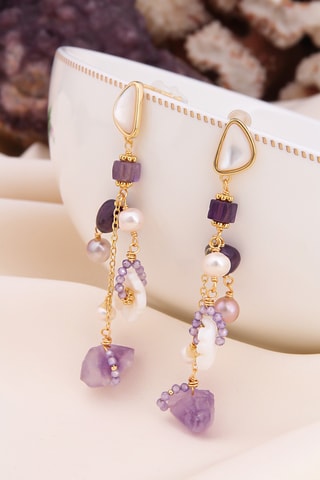 Pendientes - Amatistas 