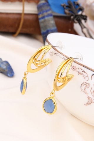 Pendientes - Aguamarina