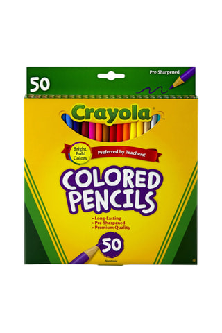 50 crayons de couleur Dès 3 ans