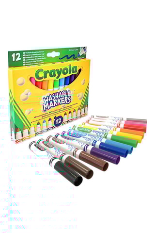 12 marqueurs lavables - Dès 3 ans