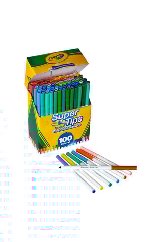 100 feutres lavables Supertips Dès 3 ans